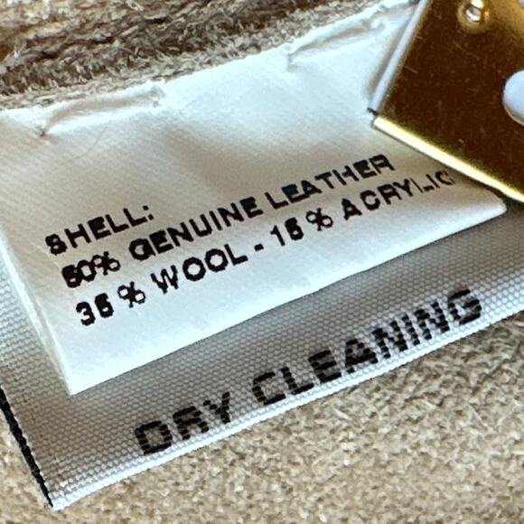 Luciano Abitboul Long Sweater Jacket Boho Leather Wool - Picture 10 of 12